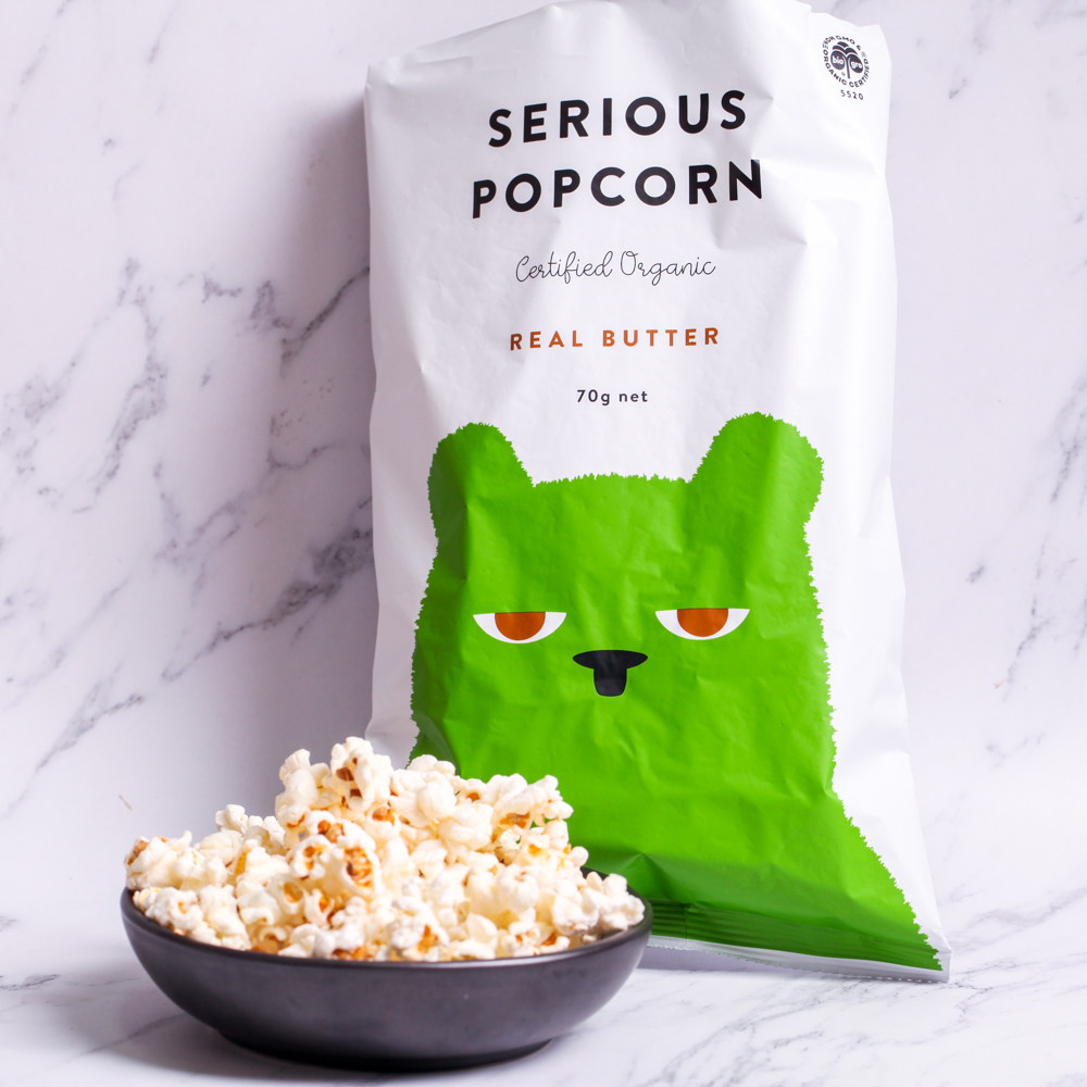 Organic Popcorn, Real Butter - Serious Food Co